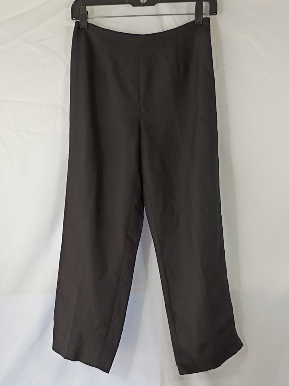 EUC Ann Taylor Factory Store Linen Rayon Black Dress Pants Women Sz 2P Business